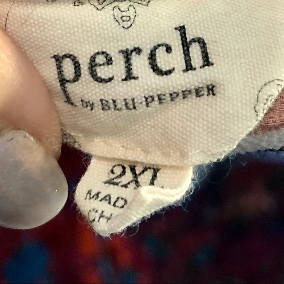 2XL Plus Size Pink Striped Blouse - Picture 2 of 4